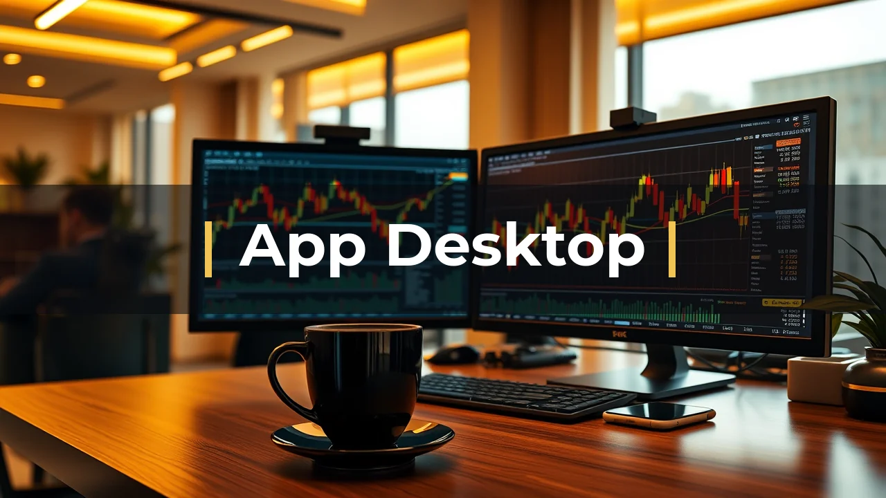 App para PC da Exinity na prática